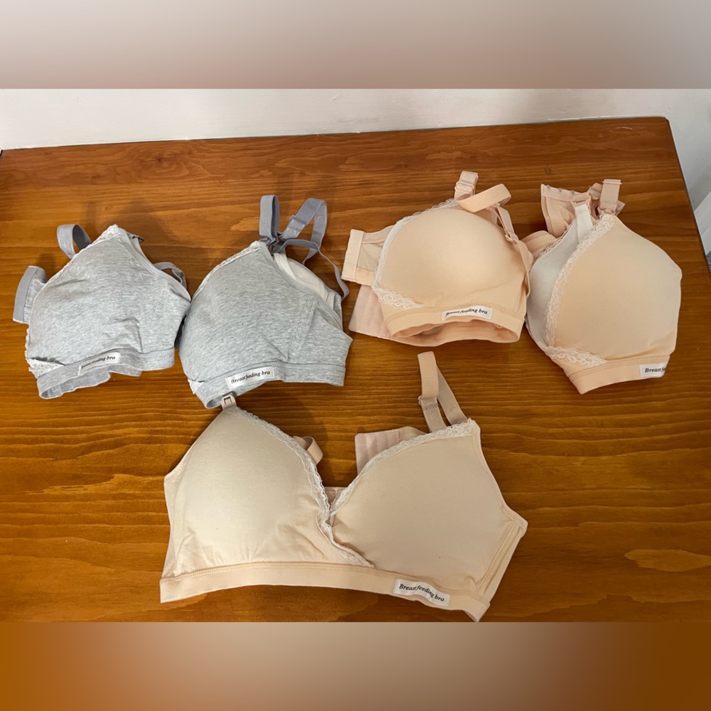 Kapoki Cotton Nursing Bras-5 pack 42/US L